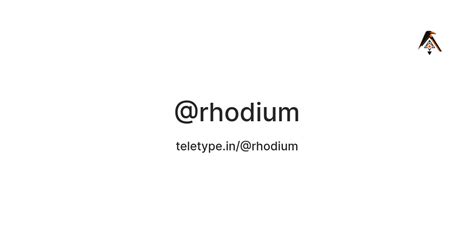 RHODIUM (@rhodium.